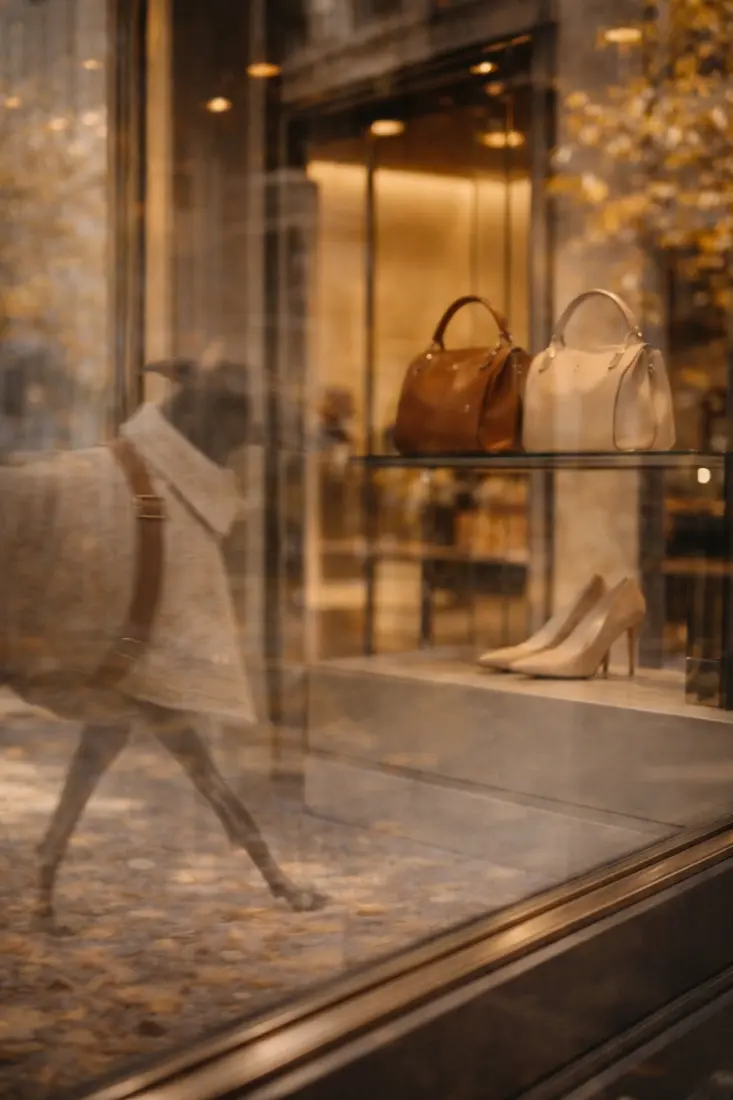 Shop window ghost