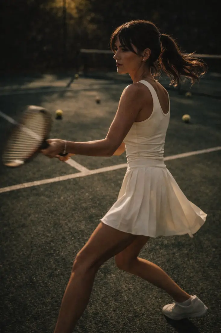 Match point action shot